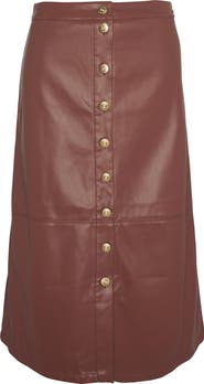 Barbour Alberta Faux Leather Skirt