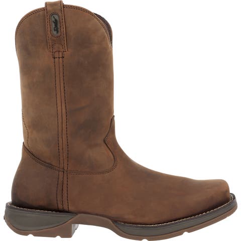 Brown Pull On Western Boot