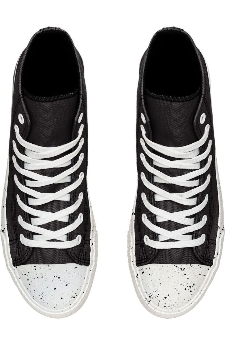 FOCO Men's FOCO Pittsburgh Steelers Paint Splatter High Top Sneakers, Alternate, color,