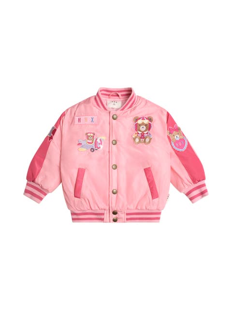 Cherry Varsity Bomber Jacket (Toddler, Little Kid, Big Kid)
