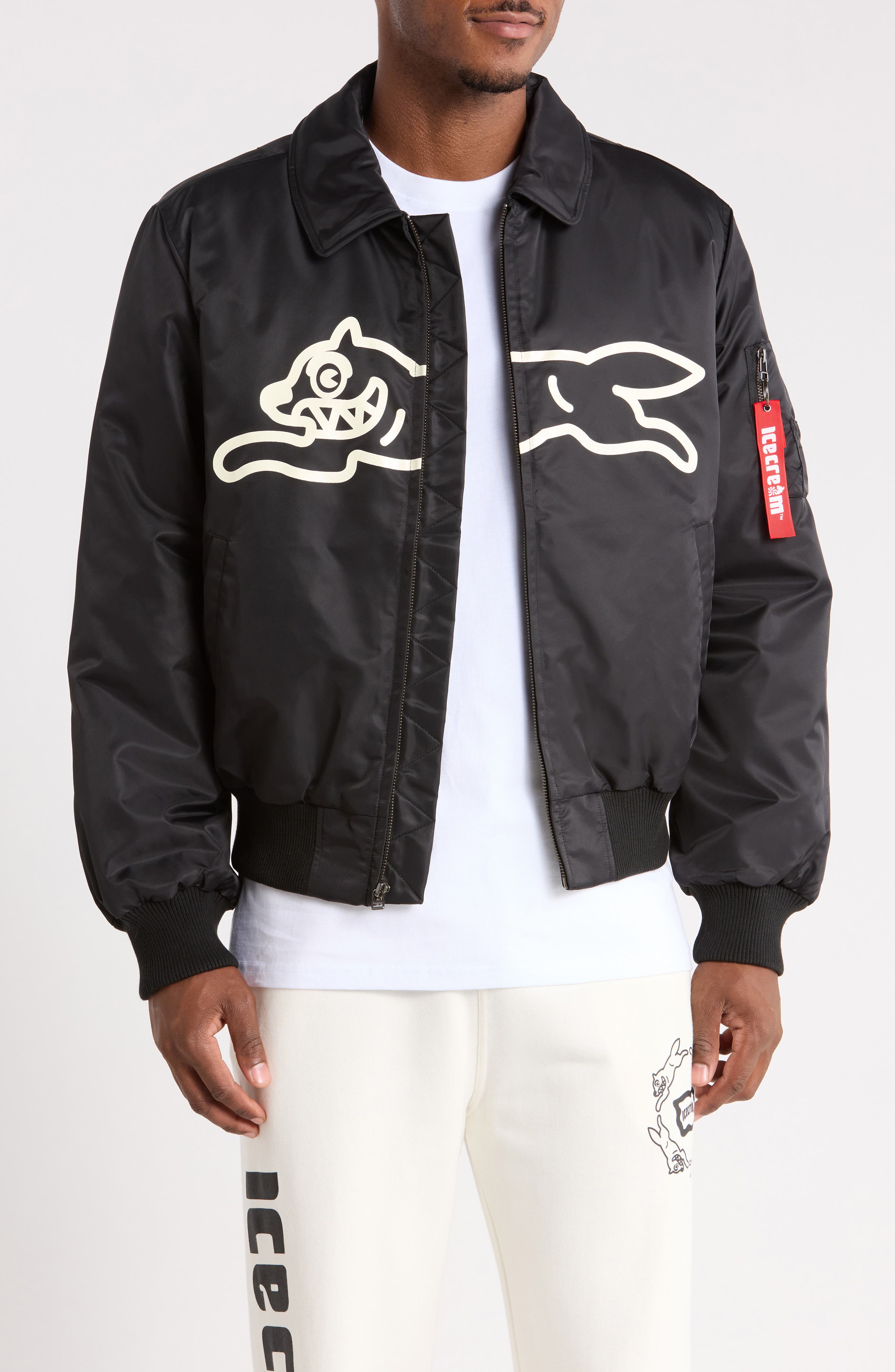 Logo Nylon Flight Jacket