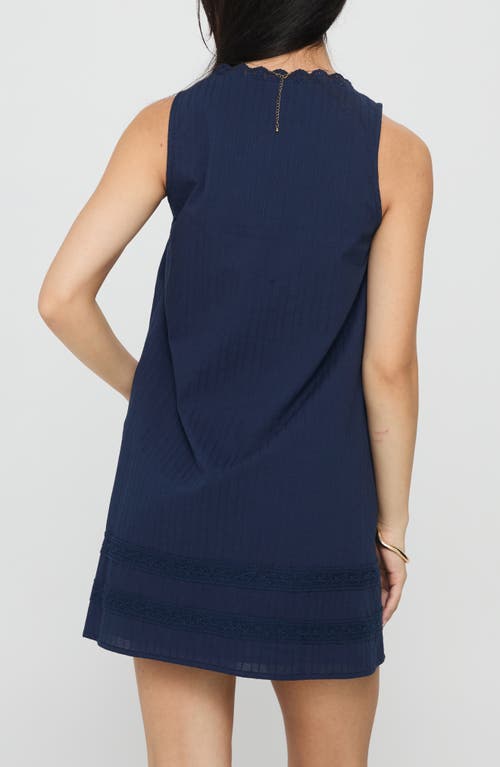 Princess Polly Alanah Sleeveless Recycled Cotton Minidress In Blue