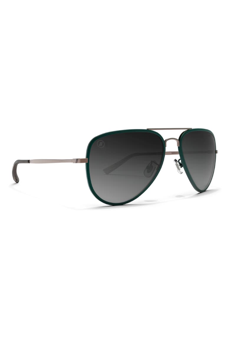 58mm A-Series Polarized Aviator Sunglasses, Alternate, color, EMERALD