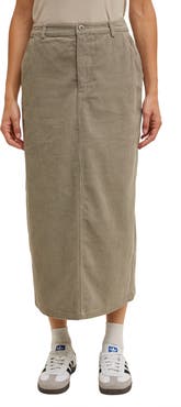 WISHLIST Corduroy Midi Skirt