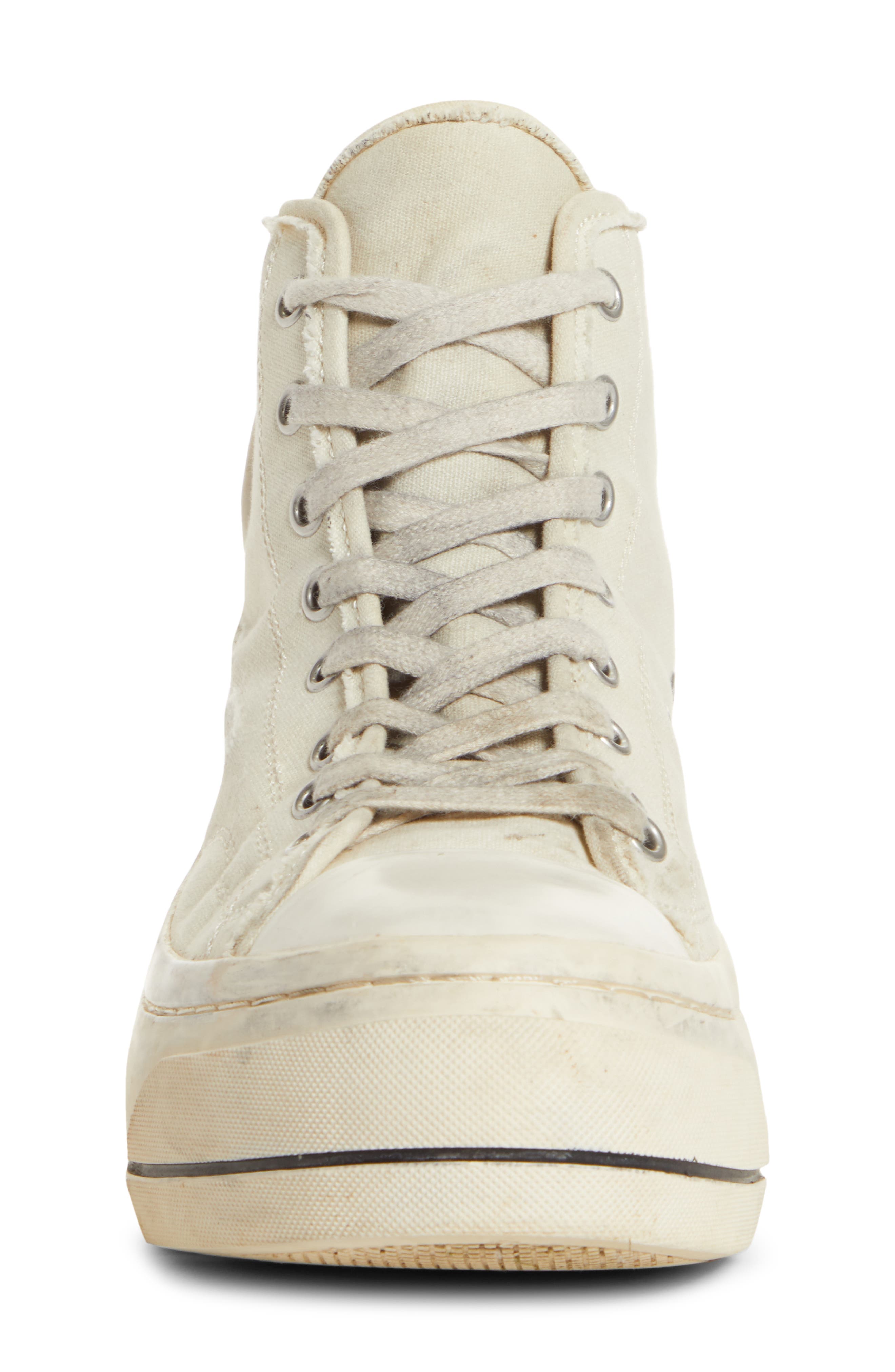 Platform High Top Sneaker, Alternate, color, WHITE
