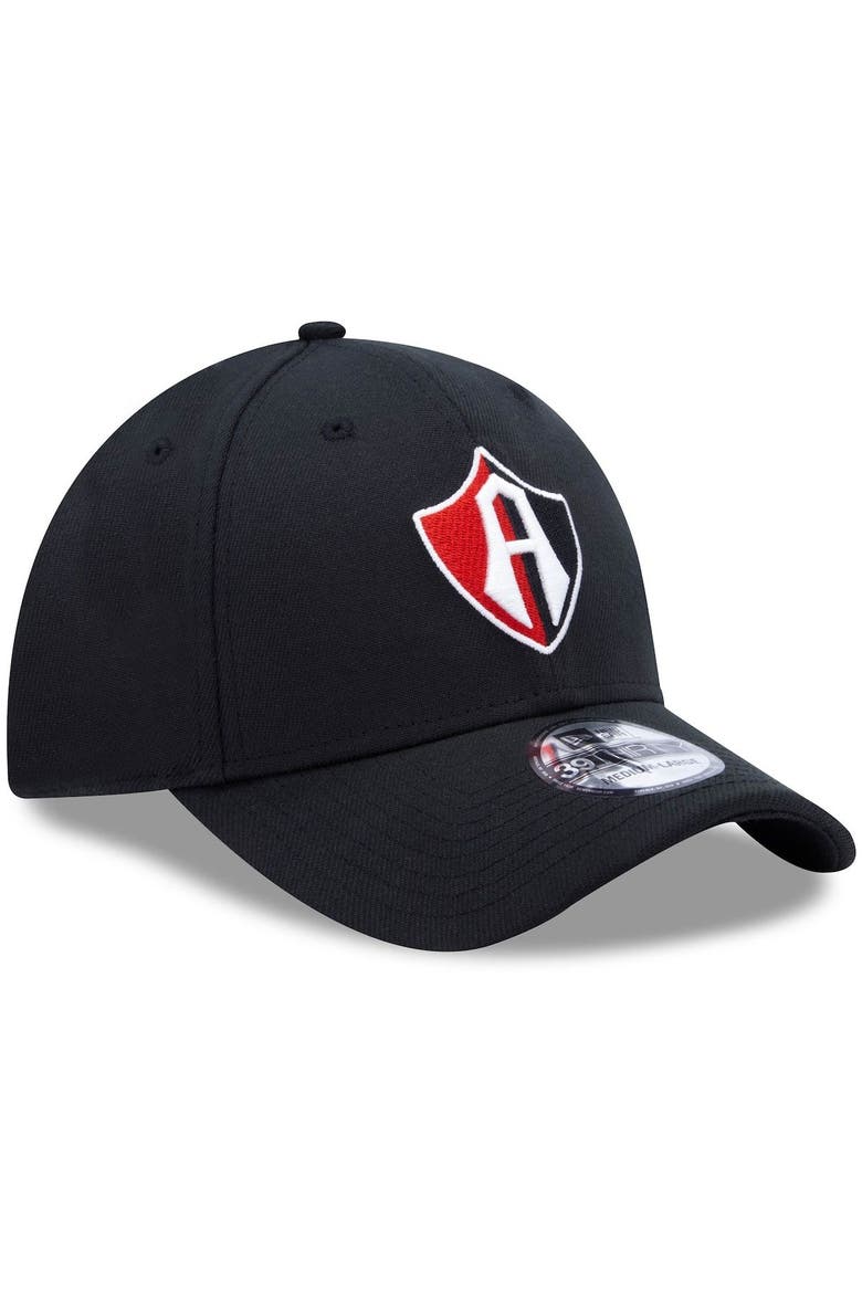 Men's New Era Black Club Atlas International Club Basic 39THIRTY Flex Hat, Alternate, color, Black