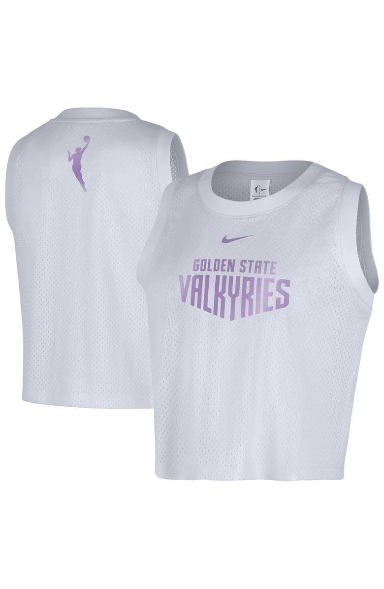Nike Women's Nike  White Golden State Valkyries Mesh Tank Top, Main, color, White