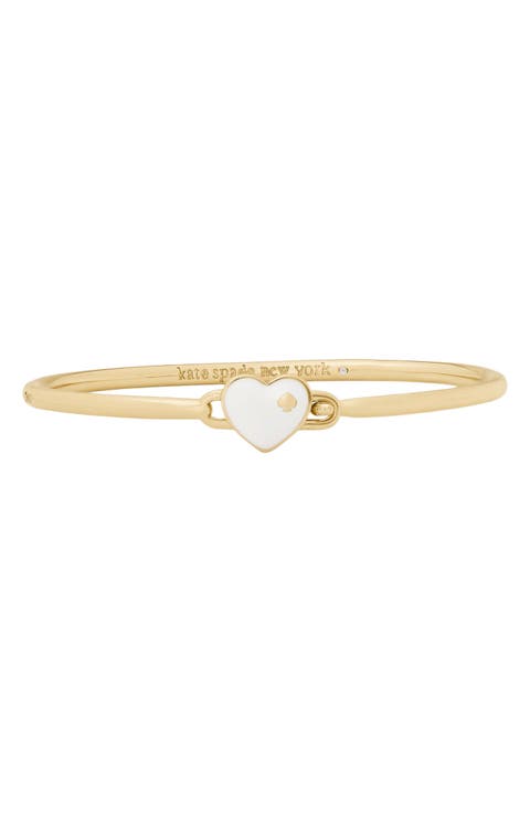 heart and spade enamel charm bracelet