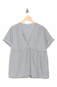 James Perse Dolman Sleeve Linen Top