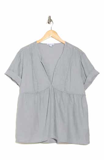 James Perse Dolman Sleeve Linen Top