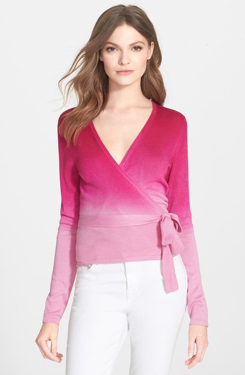Diane von Furstenberg 'Ballerina' Silk & Cashmere Wrap Sweater, Main, color, 