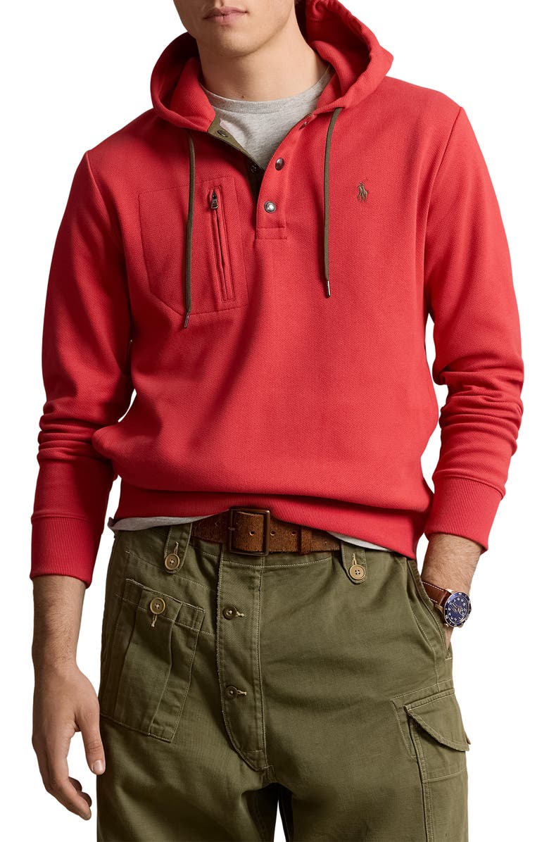 Polo Ralph Lauren Expedition Terry Henley Hoodie, Main, color,