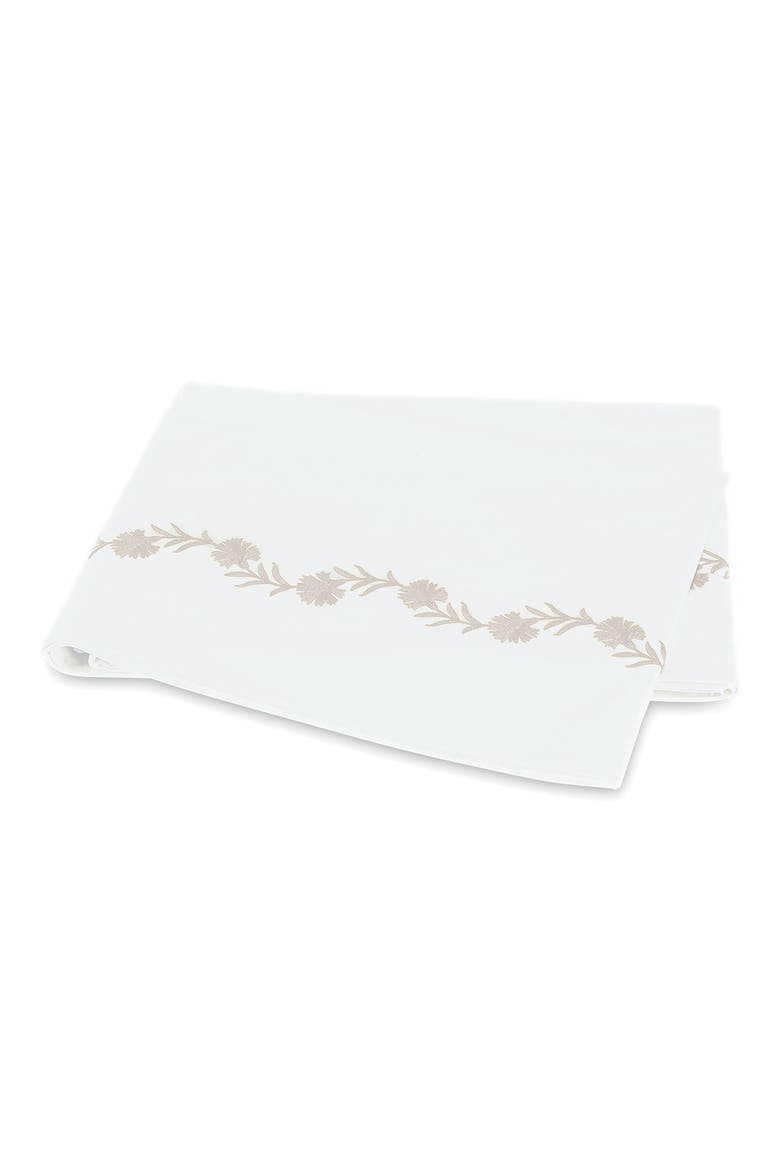 Daphne 520 Thread Count Flat Sheet, Main, color, DUNE