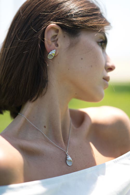 Classicharms Lexi Seashell Pendant Necklace In Silver