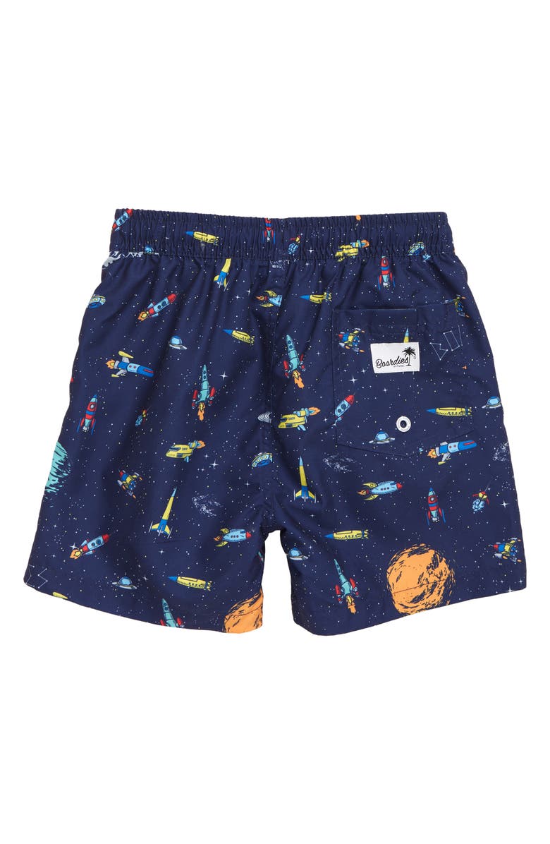 Boardies Kids' Rockets Swim Trunks, Alternate, color, Black