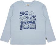 Feather 4 Arrow Ski Ya Later Long Sleeve Cotton Graphic T-Shirt