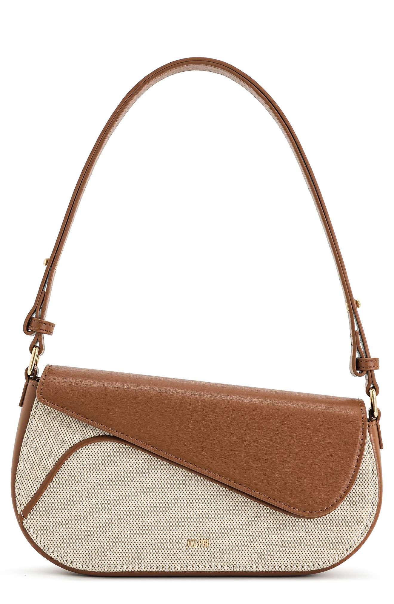 JW PEI Addisyn Canvas Shoulder Bag, Main, color, Brown Canvas