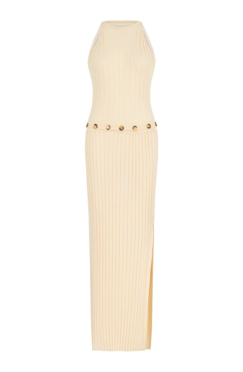 Nocturne Ribbed Dress with Slits, Alternate, color, 
