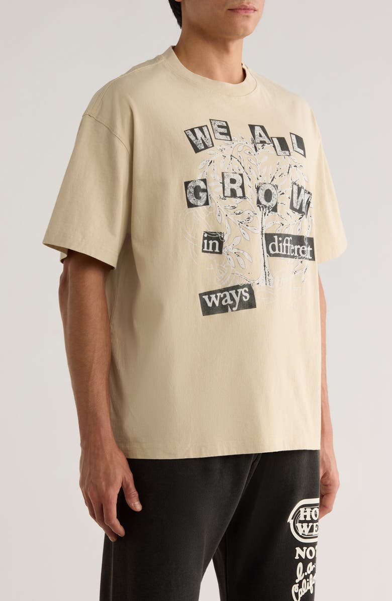 HONOR THE GIFT We All Grow Cotton Graphic T-Shirt, Alternate, color, Taupe