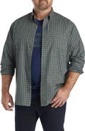 Harbor Bay by DXL Big & Tall Easy-Care Sm Plaid Sport Shirt