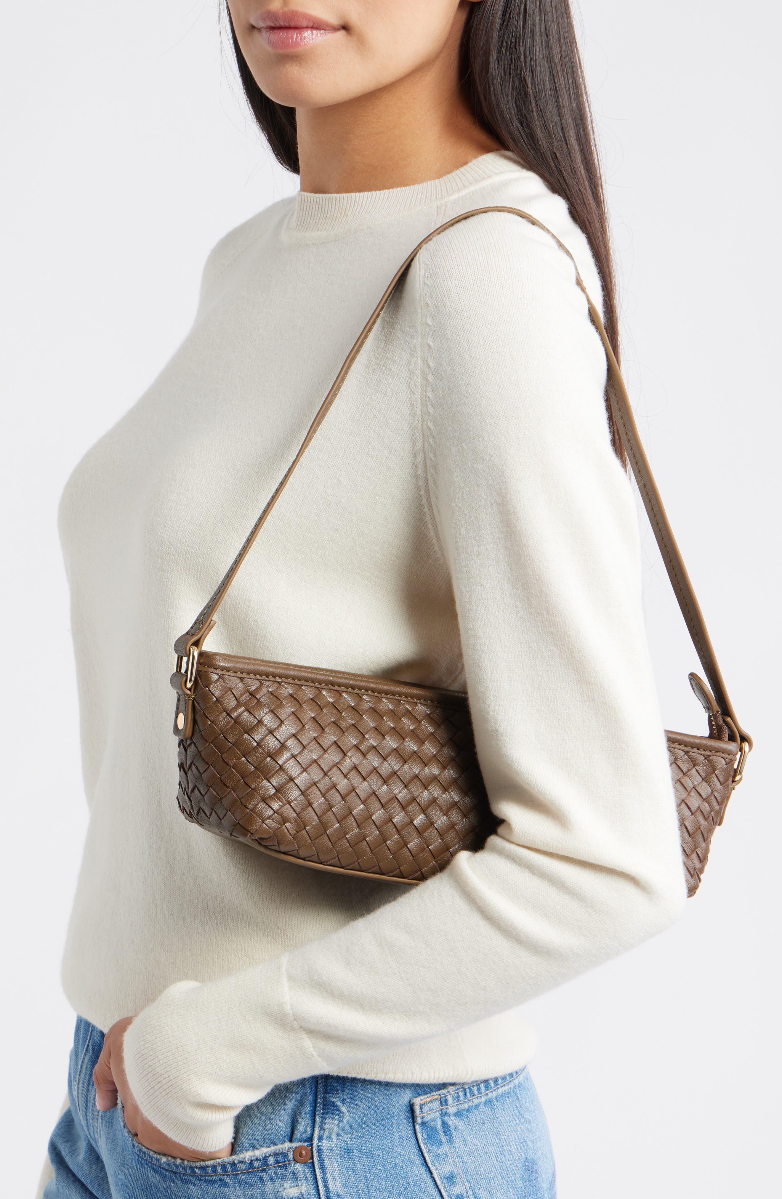 Dolce Vita Savaii Shoulder Bag, Alternate, color, Brown