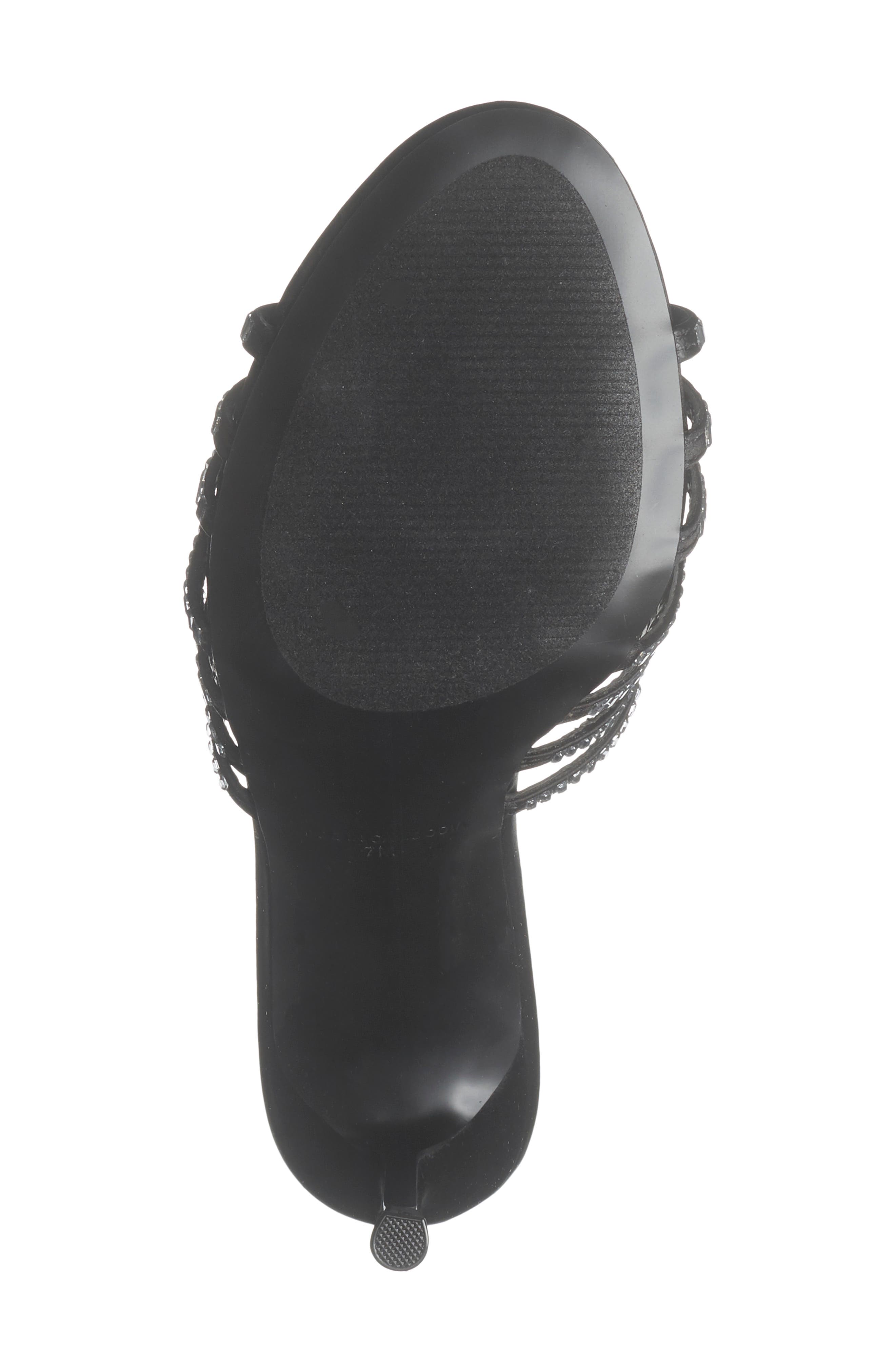 Steve Madden Melanyy Crystal Embellished Slide Sandal, Alternate, color, Black