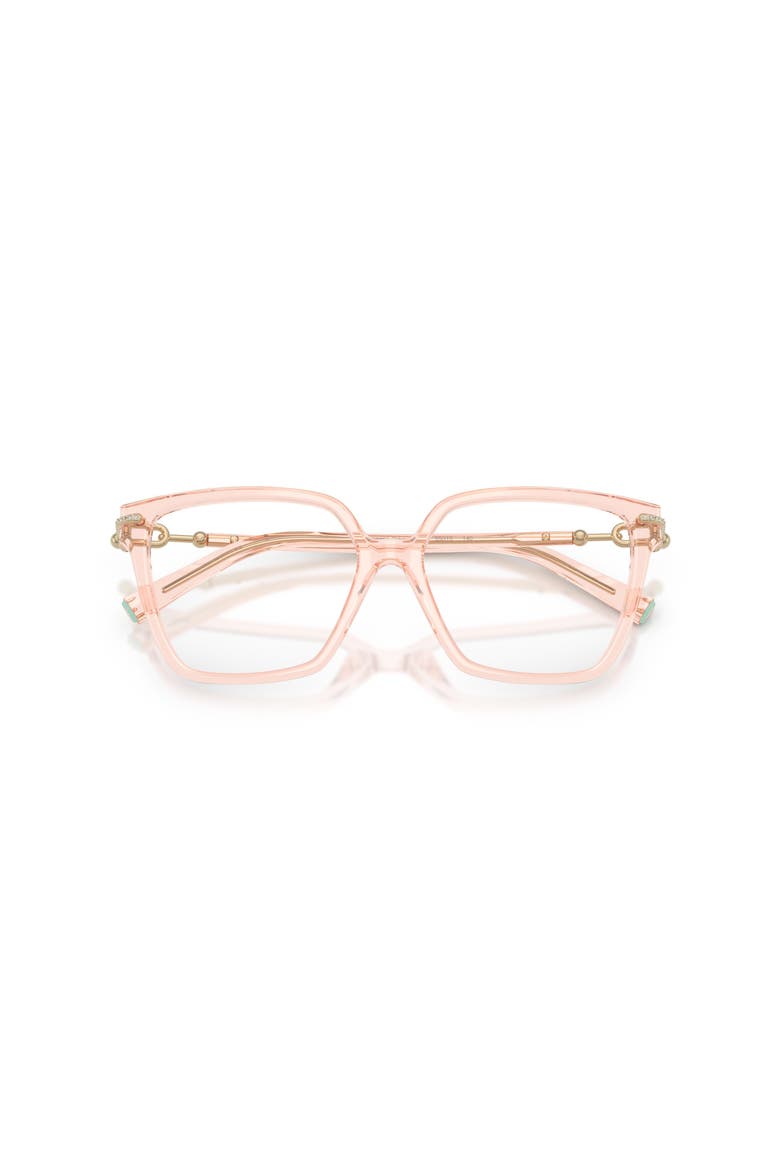 53mm Square optical glasses, Alternate, color, Transparent