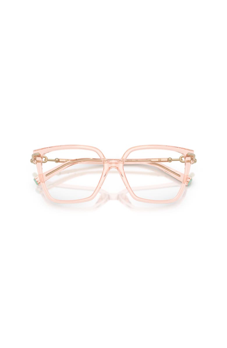 Tiffany & Co. 53mm Square optical glasses, Alternate, color, Transparent