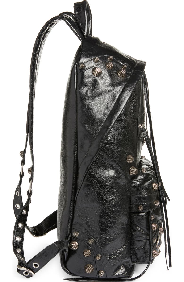 Balenciaga Medium Le Cagole Leather Backpack, Alternate, color,