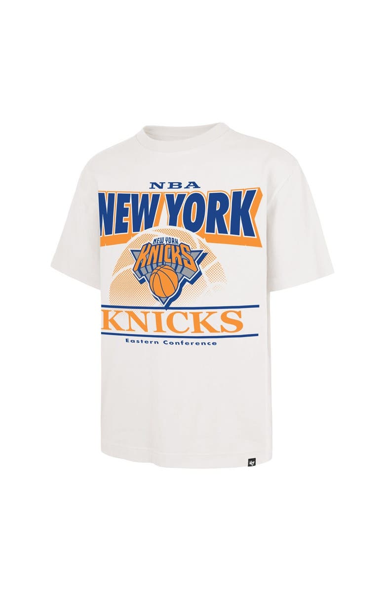 '47 Men's '47  White New York Knicks City Edition Shifty Foundation T-Shirt, Alternate, color, 