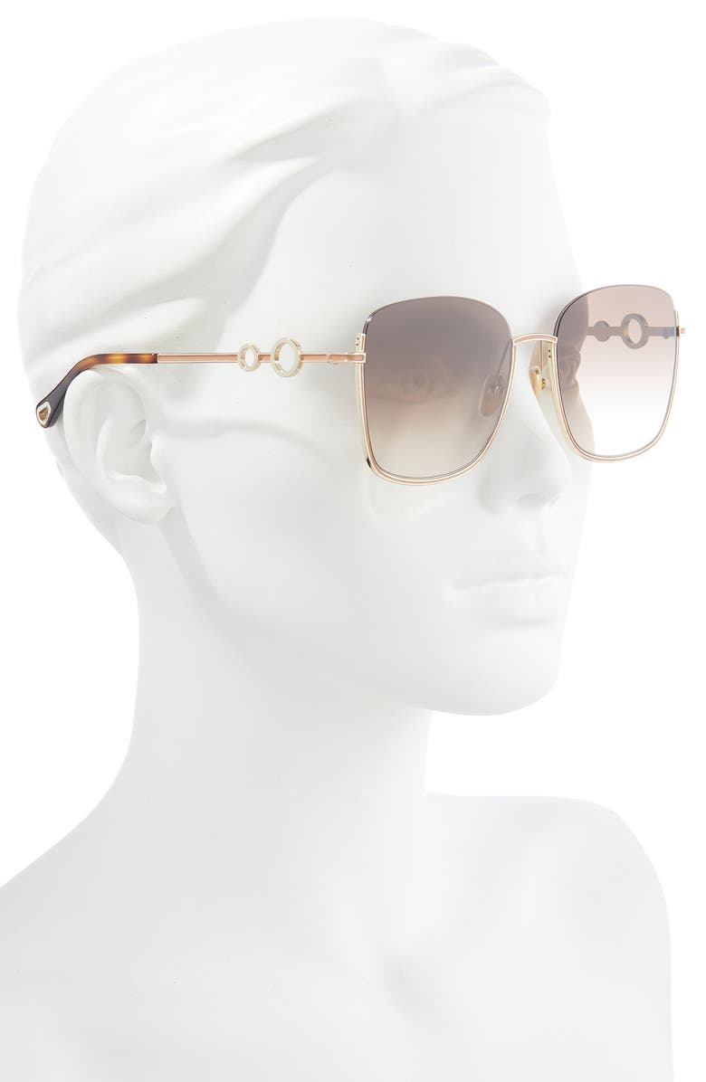 Chloé 59mm Square Sunglasses, Alternate, color, 