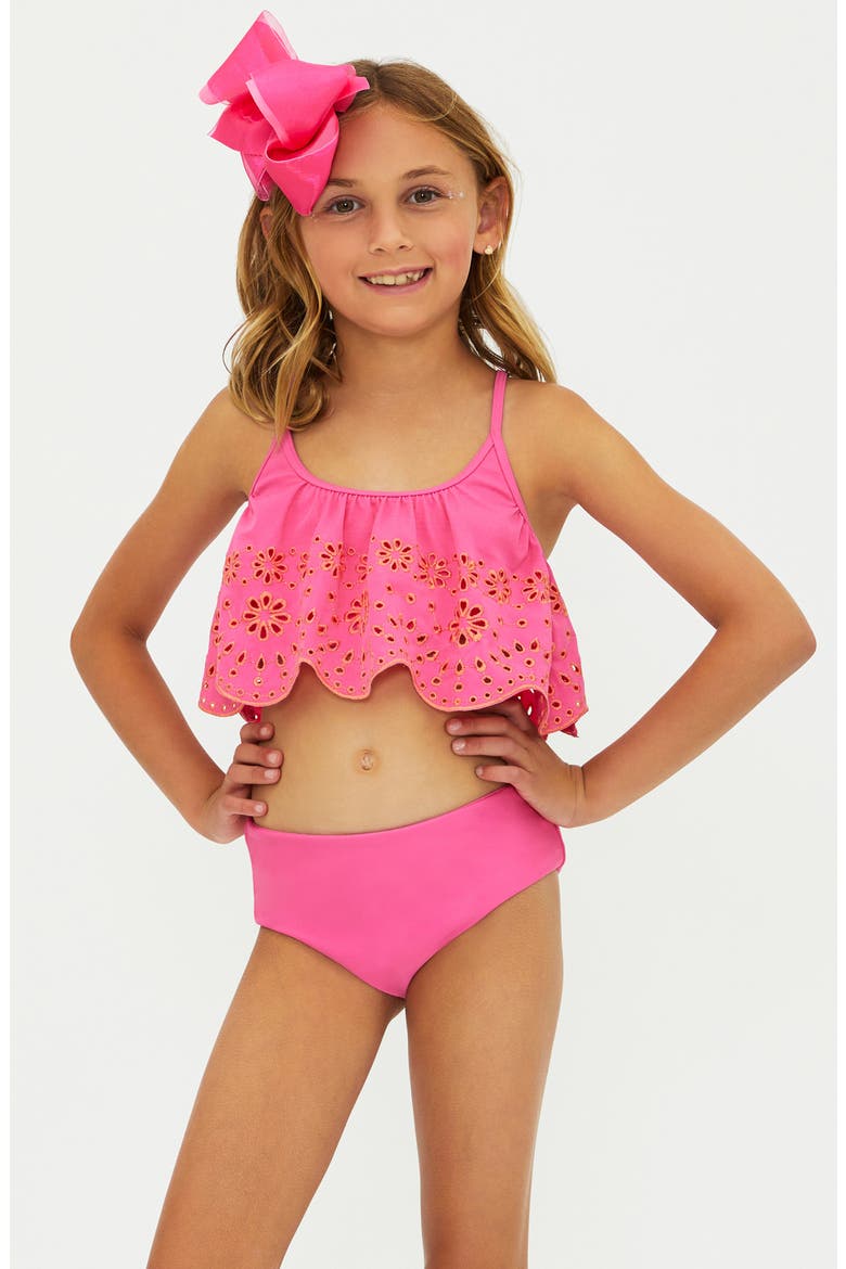 Kids' Little Tanvi/Janie Two-Piece Swimsuit, Main, color, STRAWBERRY