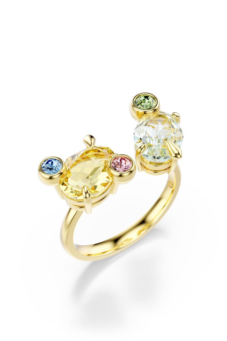 Gema Set of 3 Crystal Rings, Alternate, color, MULTICOLORED