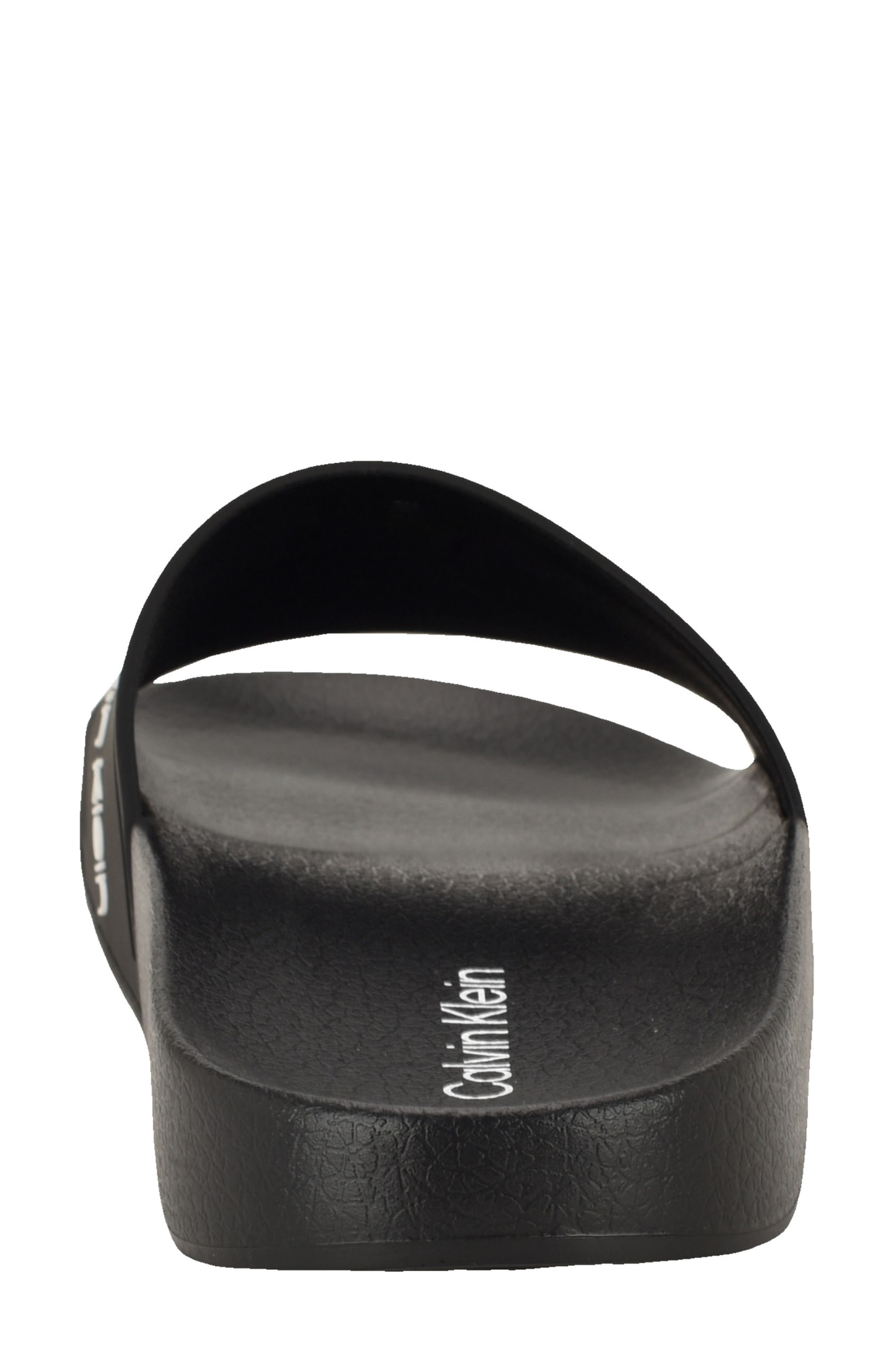 Calvin Klein Anyka Slide Sandal, Alternate, color, Black