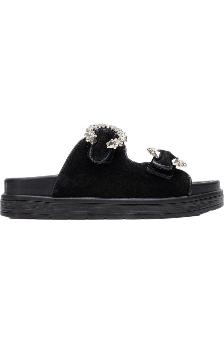 Forever & Always Shoes Morelia Suede Leather Slide Sandal, Alternate, color,