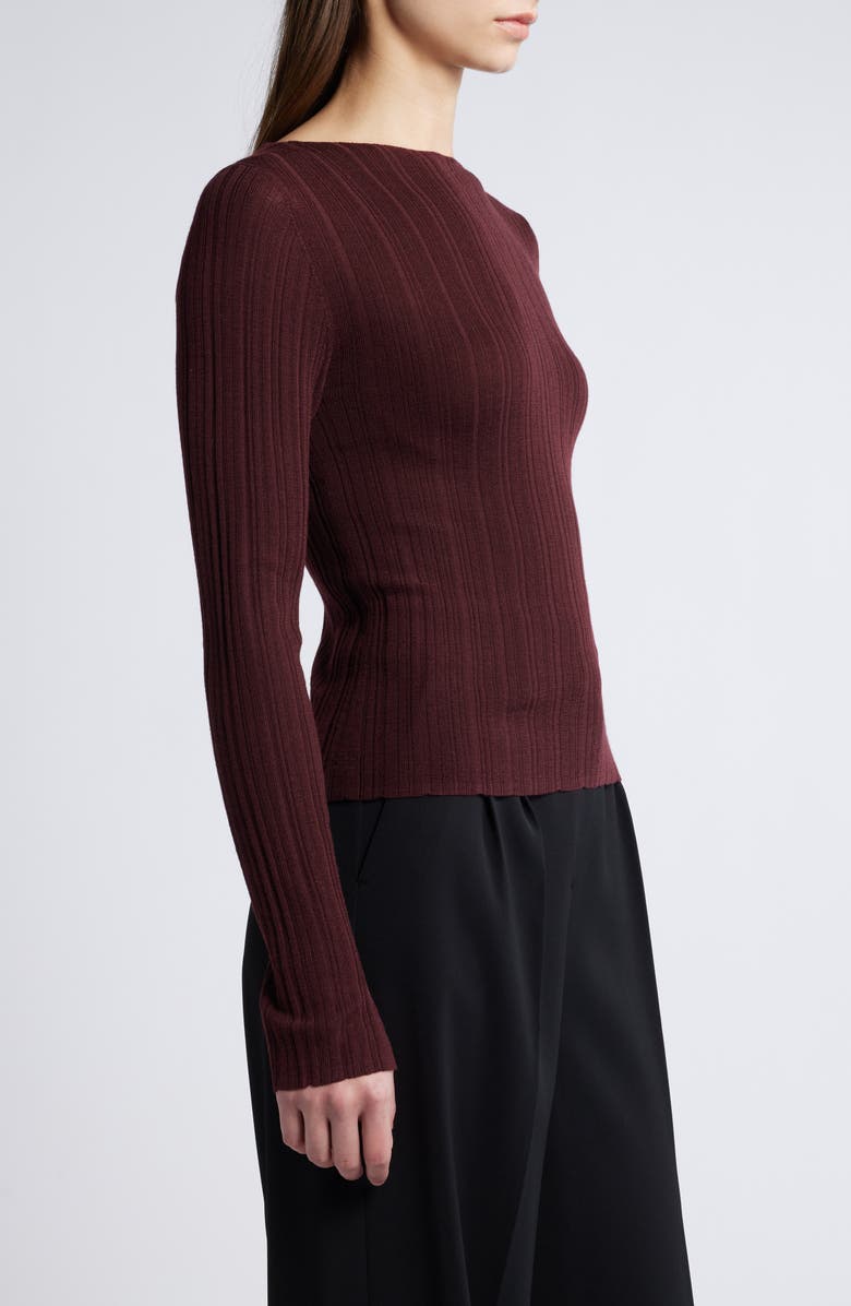 & Other Stories Merino Wool Top, Alternate, color, Red Dark
