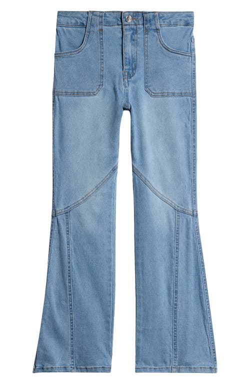 Truce Kids' Seamed Flare Jeans in Med Stone 