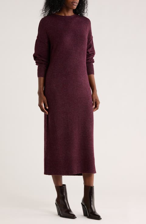 Tribeca Long Sleeve Midi Sweater Dress