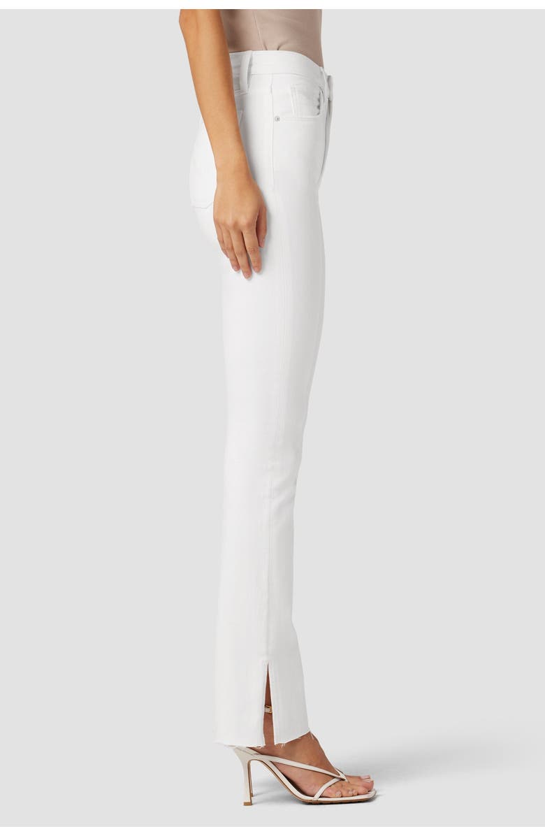 Hudson Jeans Barbara High-Rise Baby Bootcut Jean w/ Slit Hem, Main, color, White