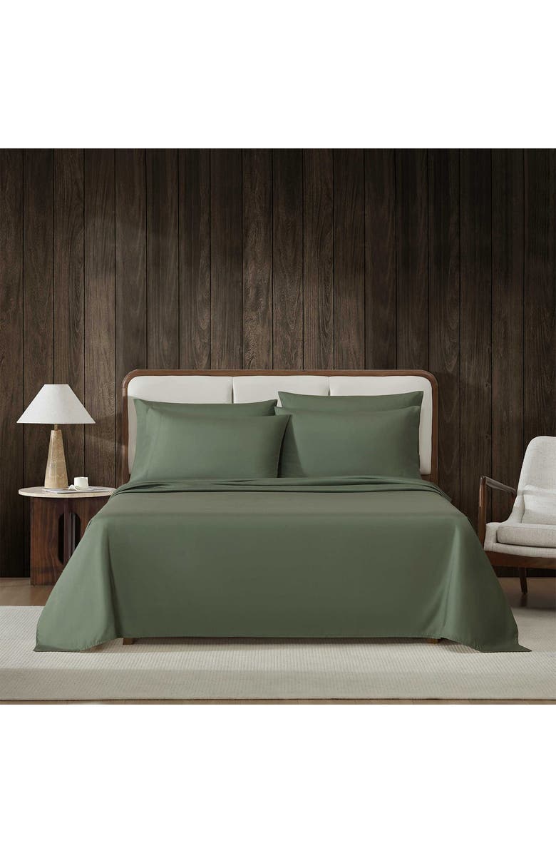 Eddie Bauer Logan Pastel Blue Cotton Twin Sheet Set, Alternate, color, Green