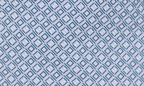 7 Diamonds Arcos Geo Print Short Sleeve Performance Button-up Shirt In Blue