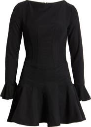 Mistress Rocks Long Sleeve Corset Minidress