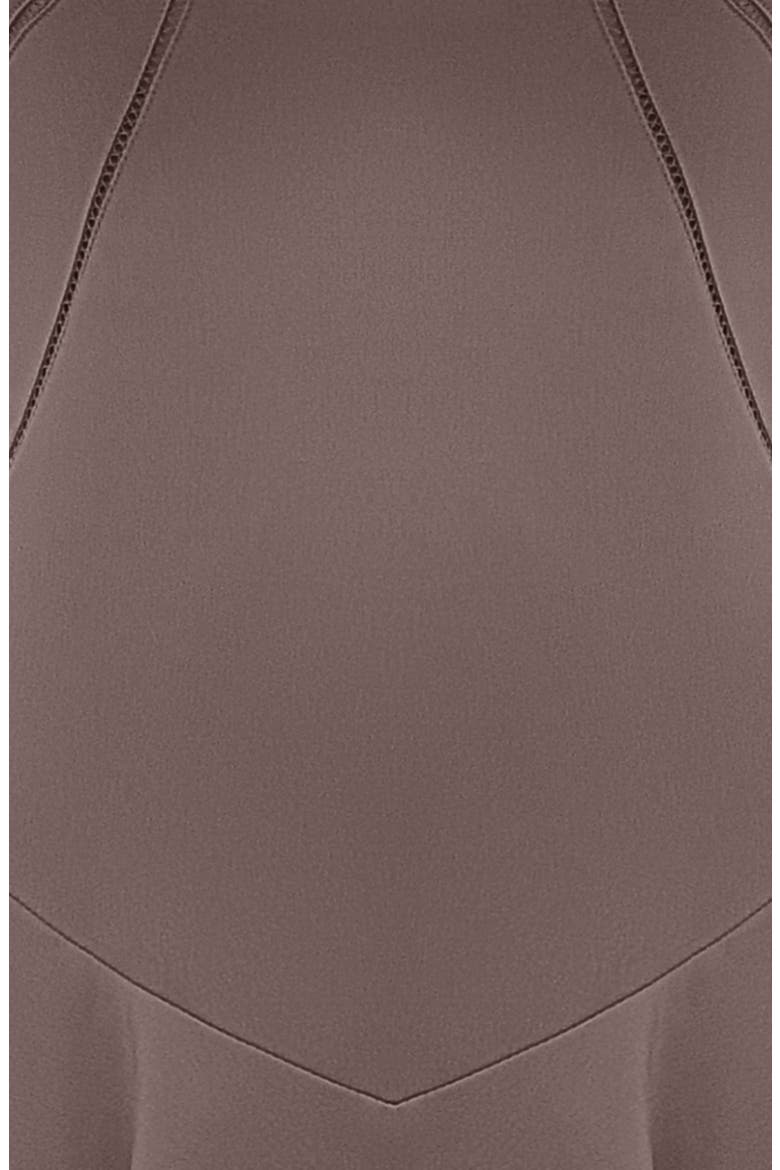 Anabella Lace-Up Satin Gown, Alternate, color, PEBBLE GREY