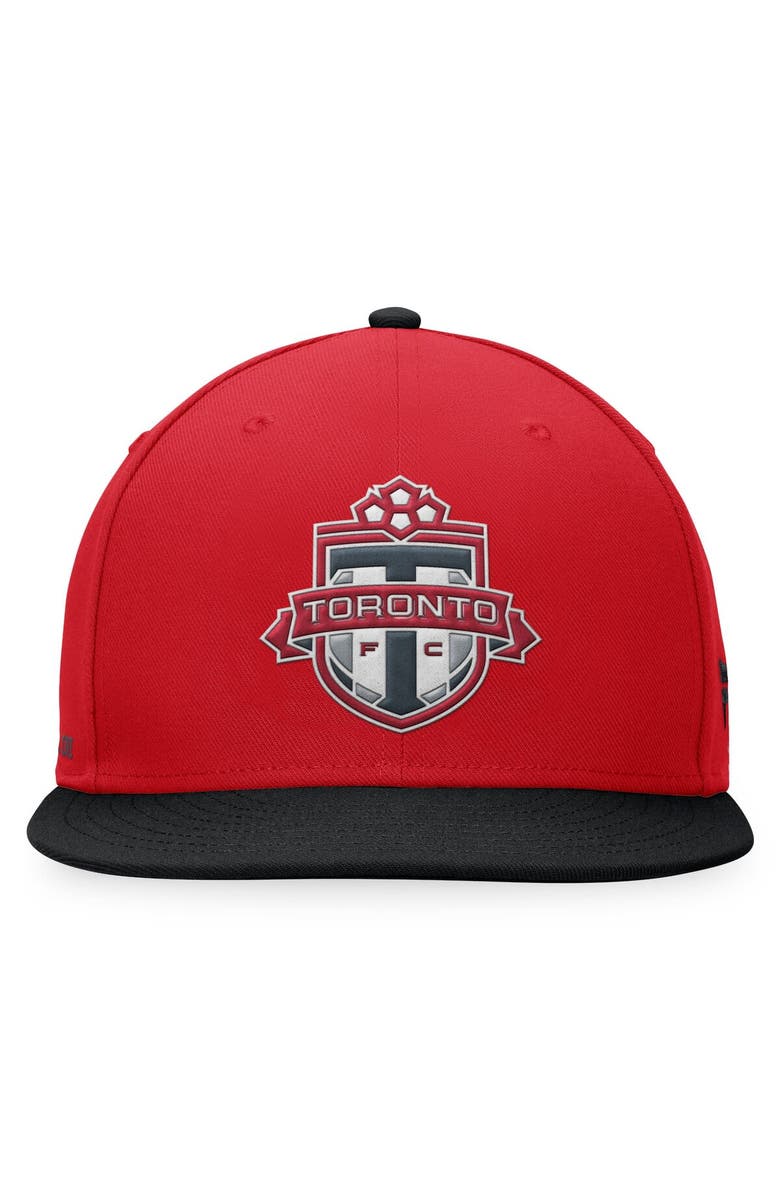 FANATICS Men's Fanatics Branded Red/Black Toronto FC Downtown Snapback Hat, Alternate, color, 