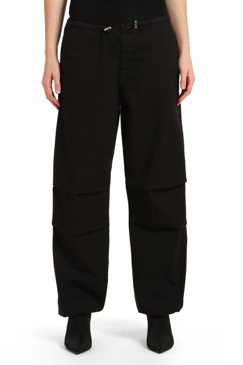 Hill Toggle Waist Wide Leg Cargo Pants, Main, color, DARK SMOKE MOVE