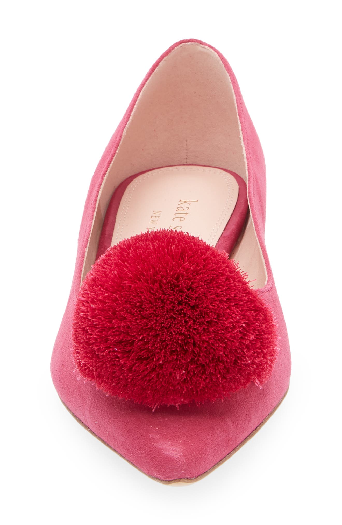 Kate Spade New York amour pom flat, Alternate, color, 