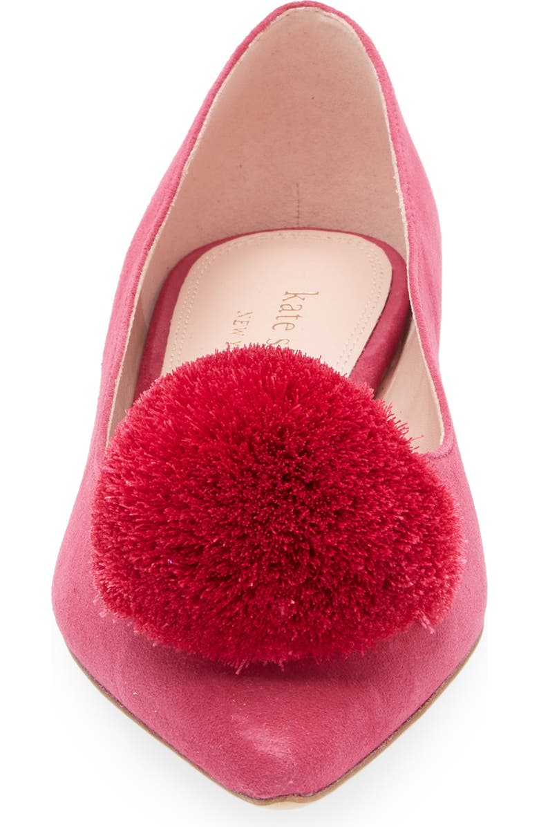 Kate Spade New York amour pom flat, Alternate, color,