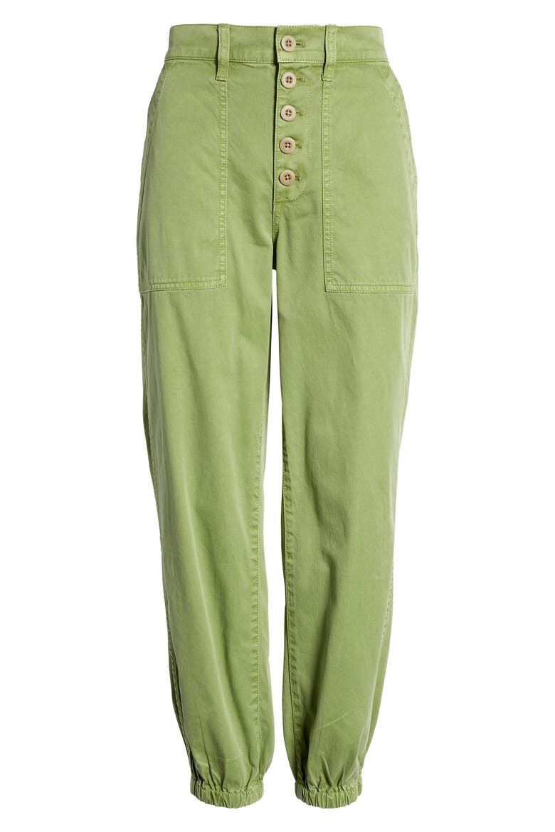 Griff Twill Joggers, Alternate, color, FADED FERN