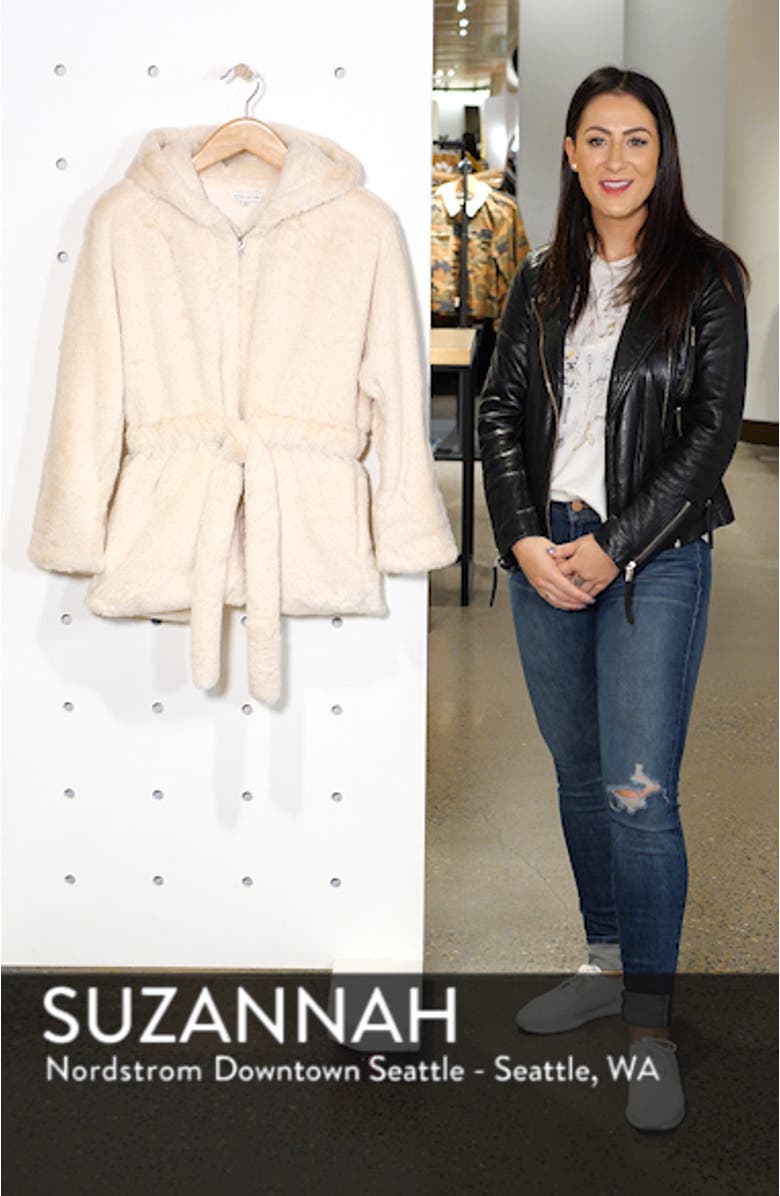 Faux Fur Hooded Jacket, sales video thumbnail