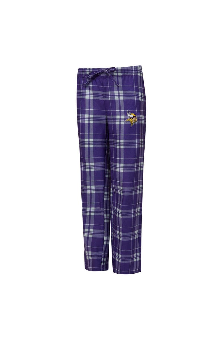 CONCEPTS SPORT Women's Concepts Sport  Heather Gray/Purple Minnesota Vikings Regulate Plaid Tank Top & Pants Sleep Set, Alternate, color, Heather Gray